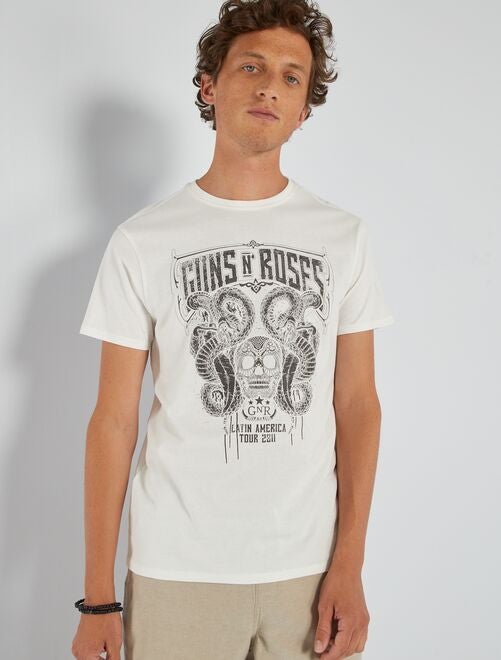 T-shirt 'Gun's N' Roses' en jersey - Kiabi