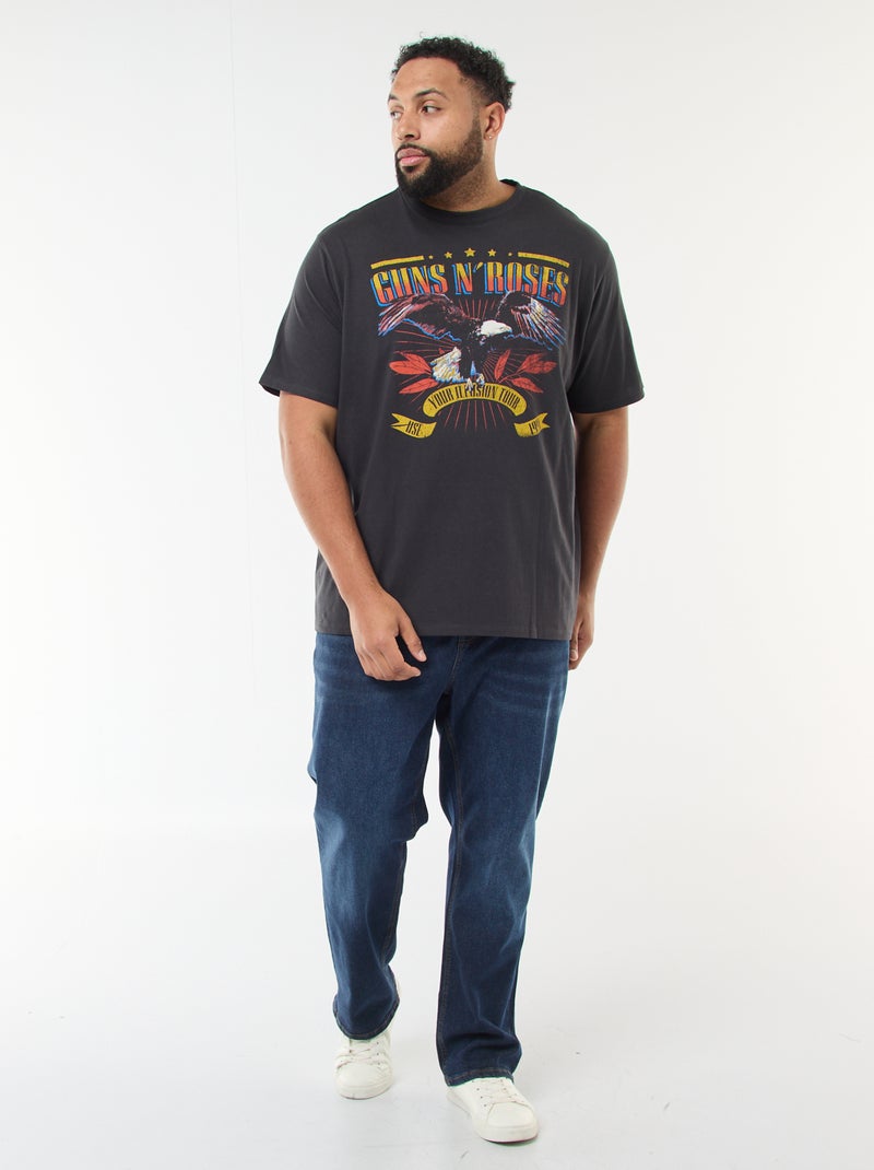 T-shirt 'Guns N' Roses' met korte mouwen Zwart - Kiabi