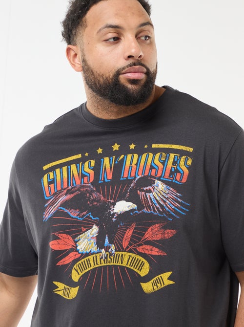 T-shirt 'Guns N' Roses' met korte mouwen - Kiabi