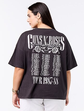 T-shirt 'Guns 'n' Roses' met korte mouwen