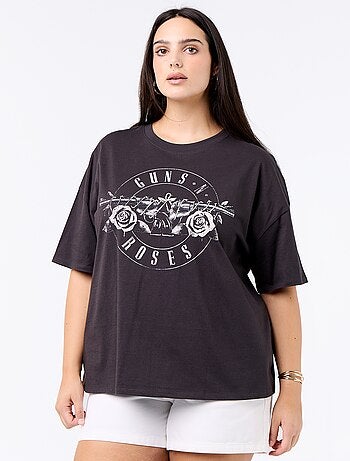 T-shirt 'Guns 'n' Roses' met korte mouwen