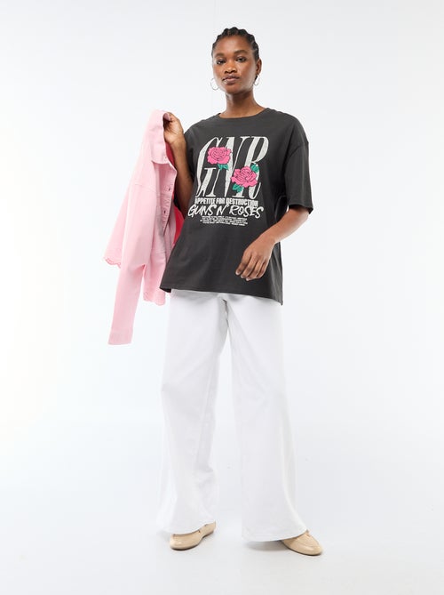 T-shirt 'Guns N'Roses' met korte mouwen - Kiabi