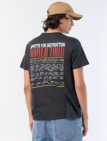 T-shirt 'Guns N'Roses' met korte mouwen