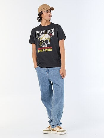T-shirt 'Guns N'Roses' met korte mouwen