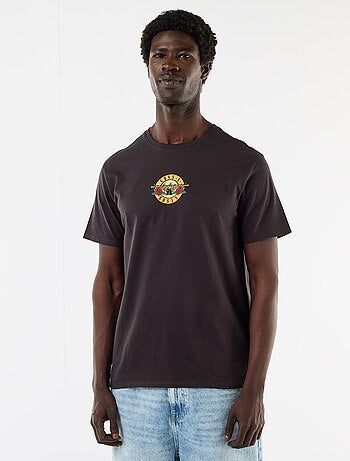 T-shirt 'Guns'N Roses' met korte mouwen