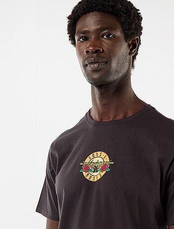 T-shirt 'Guns'N Roses' met korte mouwen