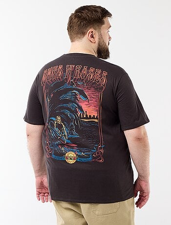 T-shirt 'Guns'N Roses' met korte mouwen