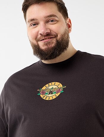 T-shirt 'Guns'N Roses' met korte mouwen