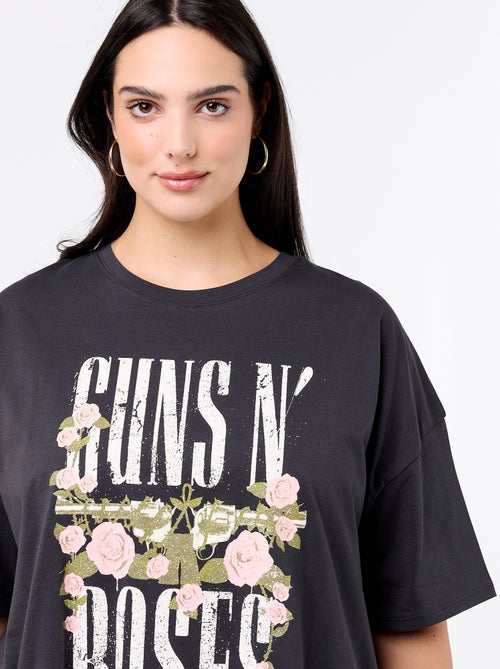 T-shirt 'Guns'n'Roses' met korte mouwen - Kiabi