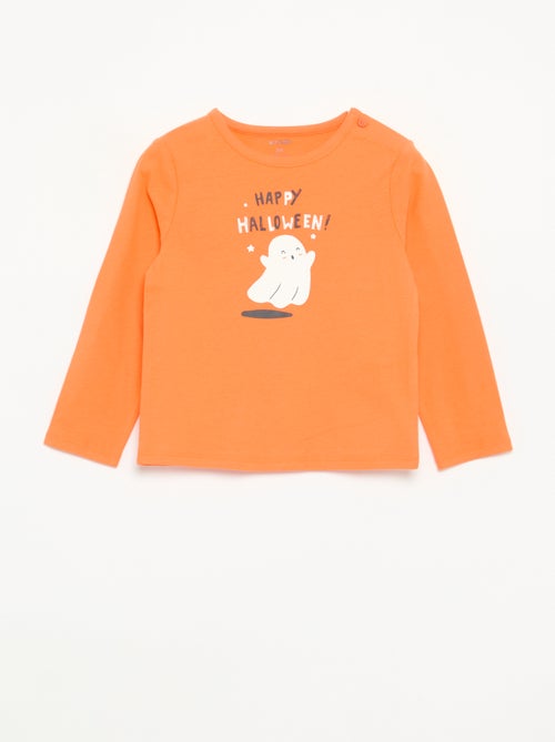 T-shirt 'Halloween' manches longues - Kiabi