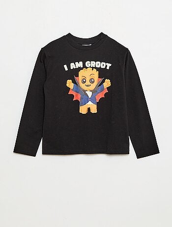 T-shirt Halloween 'Marvel' 'Groot' en coton