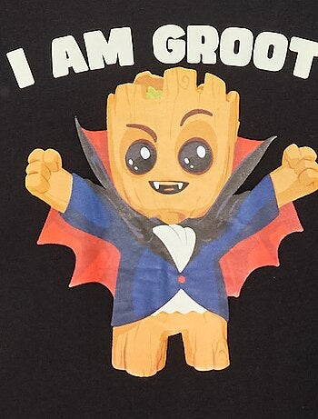 T-shirt Halloween 'Marvel' 'Groot' en coton