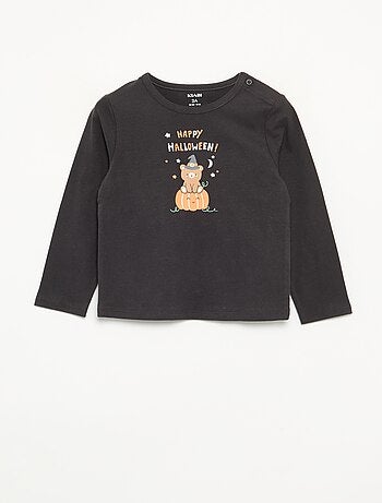 T-shirt 'Halloween' met lange mouwen