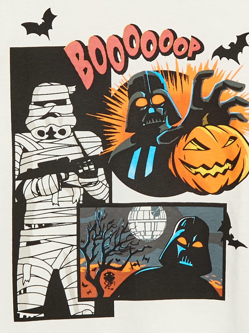 T-shirt Halloween 'Star Wars' en jersey en coton Blanc - Kiabi