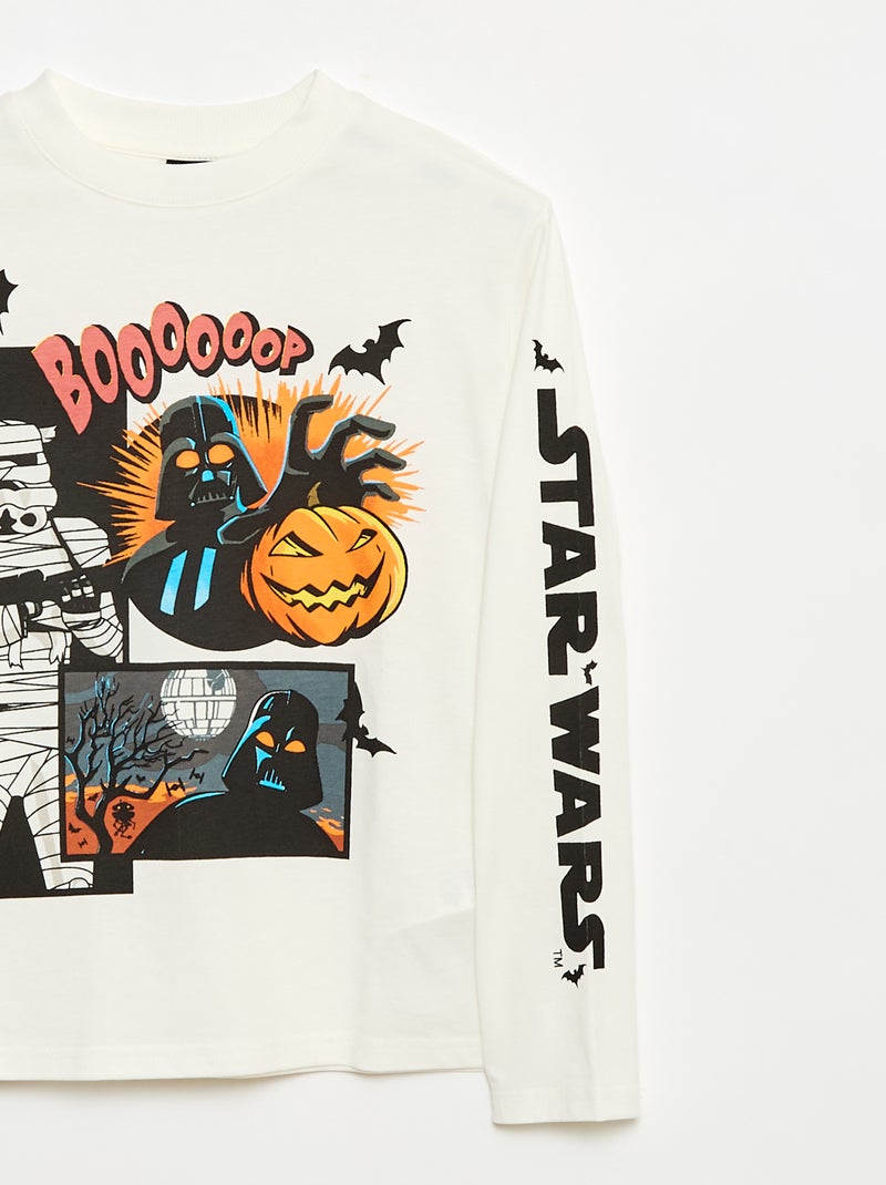 T-shirt Halloween 'Star Wars' en jersey en coton Blanc - Kiabi