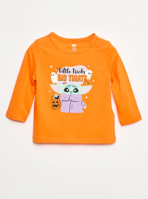 T-shirt Halloween 'Star wars' 'Grogu' en coton - Kiabi