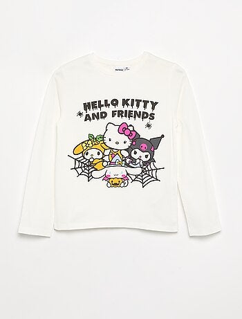 T-shirt 'Hello Kitty' 'Halloween' à manches longues