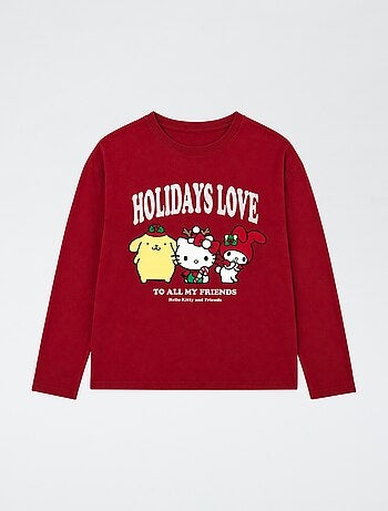 T-shirt 'Hello Kitty' met korte mouwen