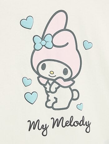 T-shirt 'Hello Kitty' met korte mouwen