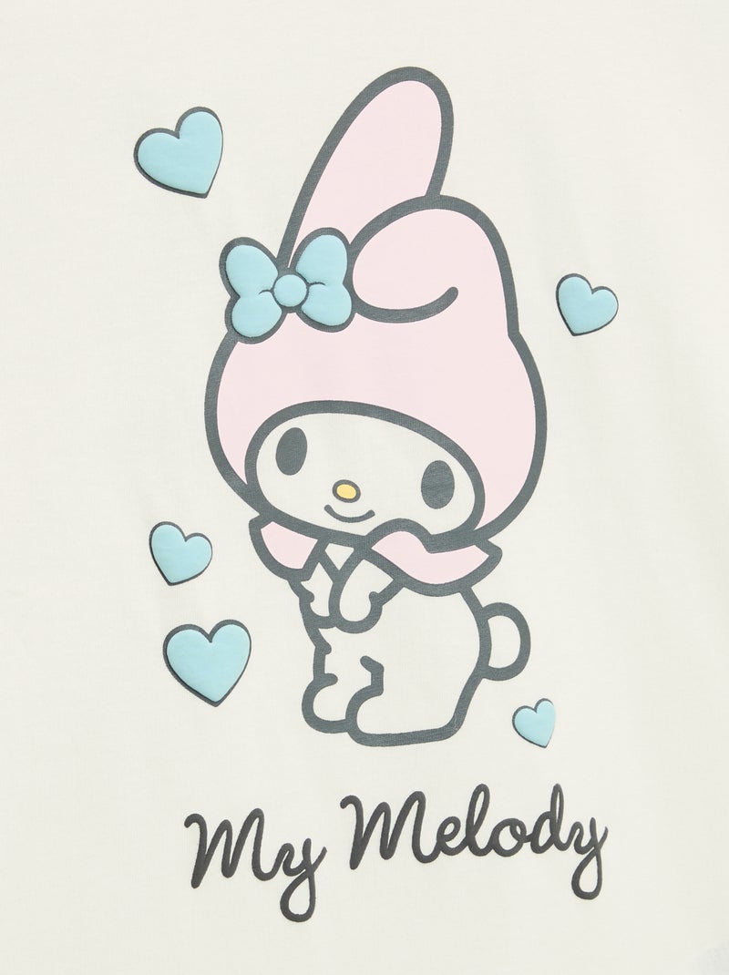 T-shirt 'Hello Kitty' met korte mouwen Wit - Kiabi