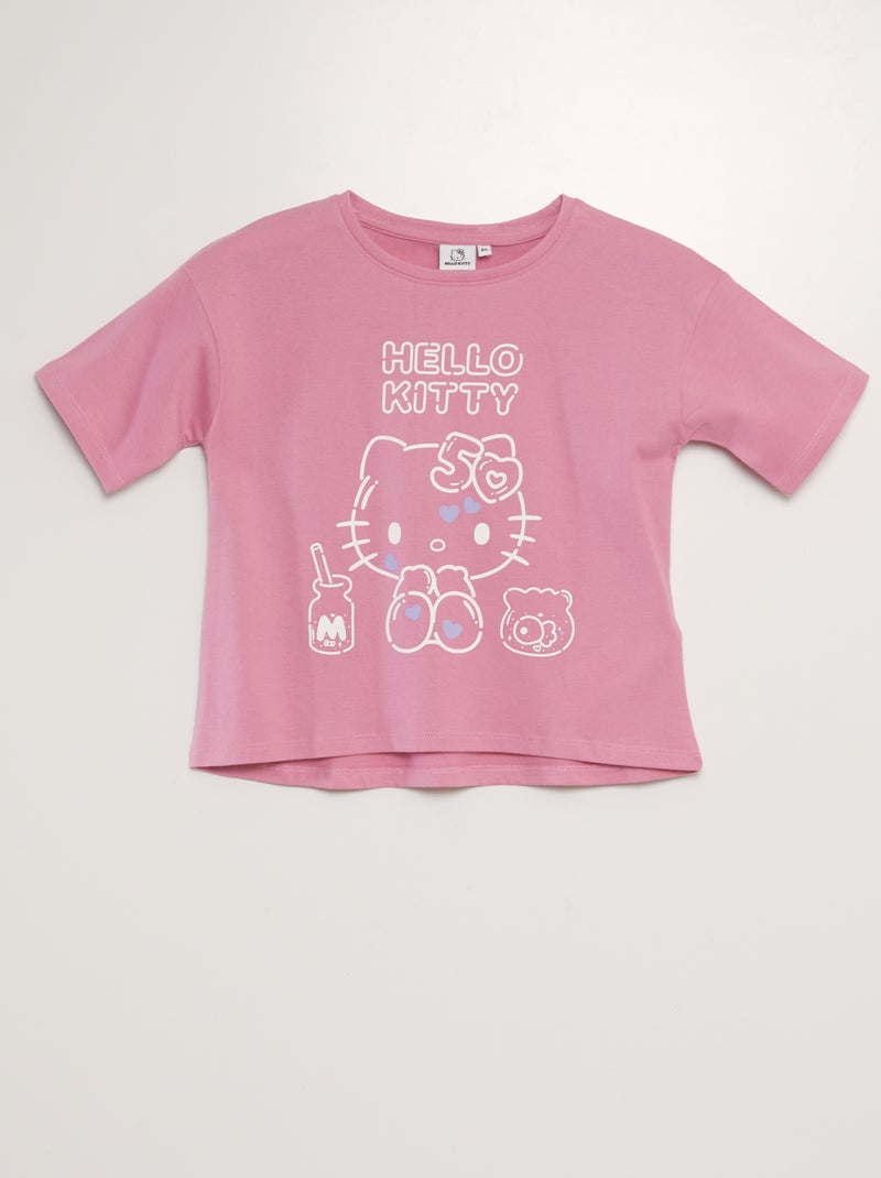 T-shirt 'Hello Kitty' Rose - Kiabi