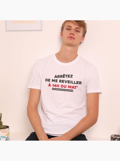 T-shirt Homme - A 14H DU MAT - Kiabi