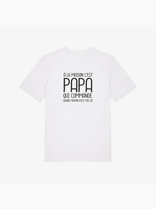 T-shirt Homme - A LA MAISON C'EST PAPA QUI COMMANDE 2 WAF - Kiabi