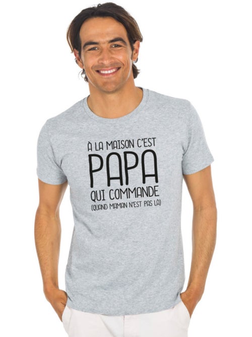 T-shirt Homme - A LA MAISON C'EST PAPA QUI COMMANDE 2 WAF - Kiabi