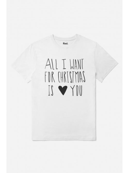 T-shirt Homme - ALL I WANT FOR CHRSITMAS IS YOU - Kiabi