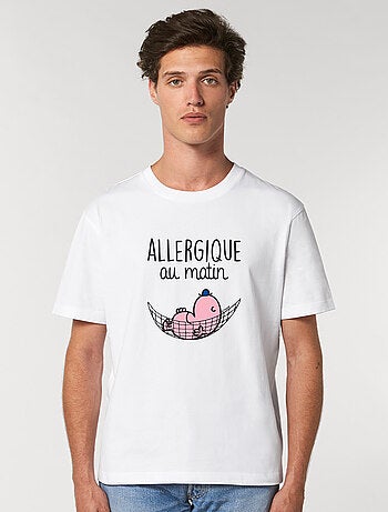 T-shirt Homme - ALLERGIQUE AU MATIN