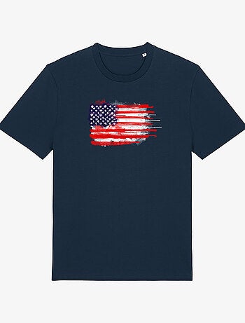 T-shirt Homme - AMERICAN SPATTER FLAG