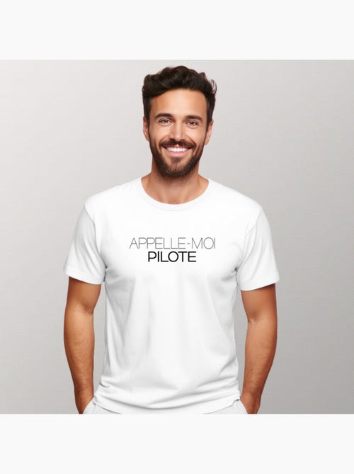 T-shirt Homme - APPELLE-MOI PILOTE - Kiabi