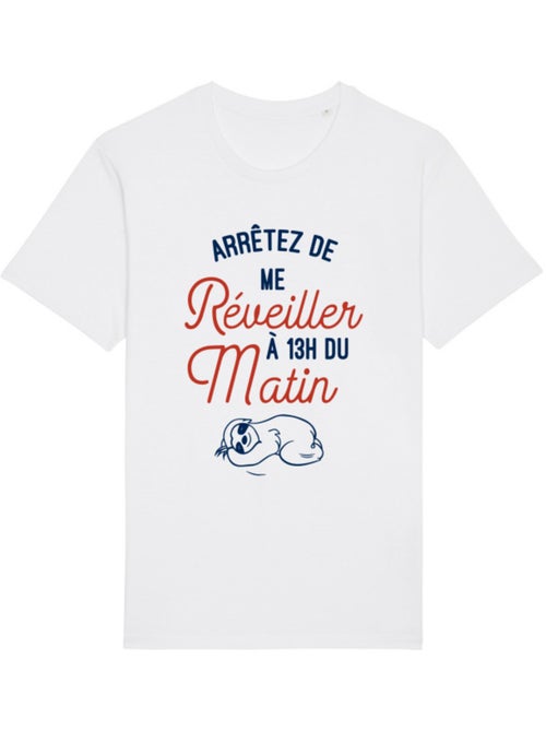 T-shirt Homme - ARRÊTEZ DE ME RÉVEILLER À 13H DU MATIN - Kiabi