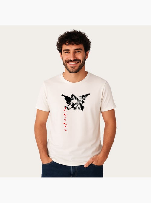 T-shirt Homme - BANKSY ANGEL HEARTS - Kiabi