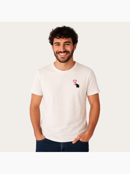 T-shirt Homme - BANKSY LOVE RAT - Kiabi