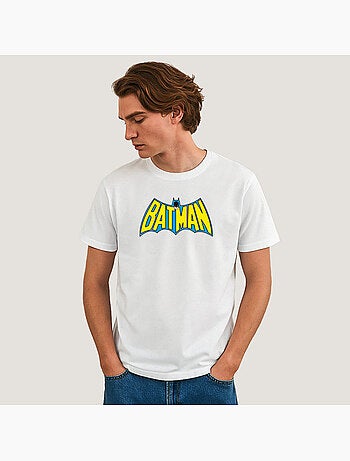 T-shirt Homme - BATMAN LOGO YELLOW BLUE