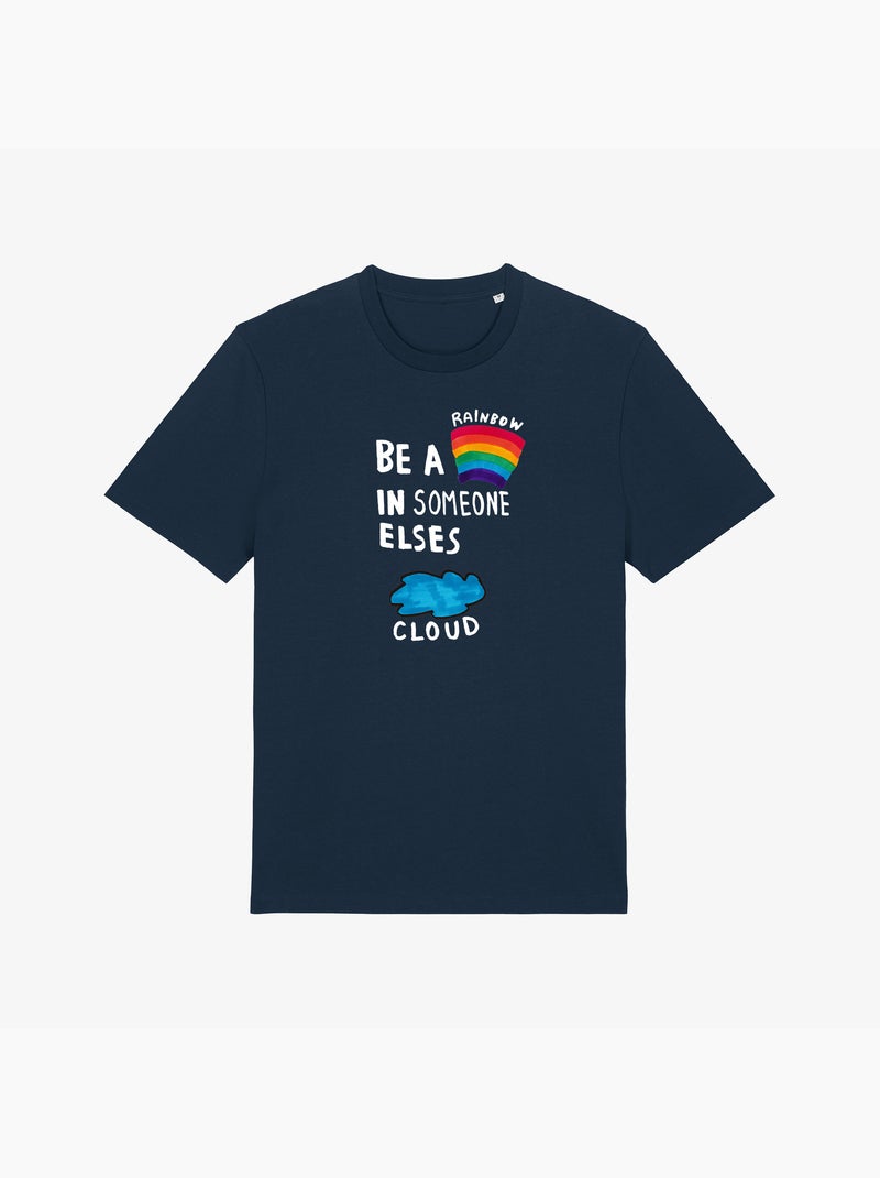 T-shirt Homme - BE A RAINBOW Bleu marine - Kiabi