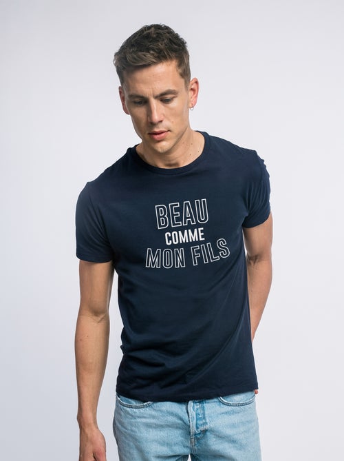 T-shirt Homme - BEAU COMME MON FILS - Kiabi