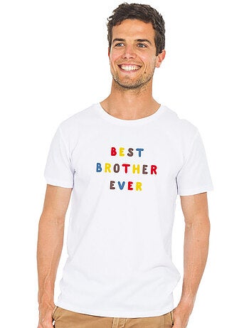 T-shirt homme - best brother ever coloré waf