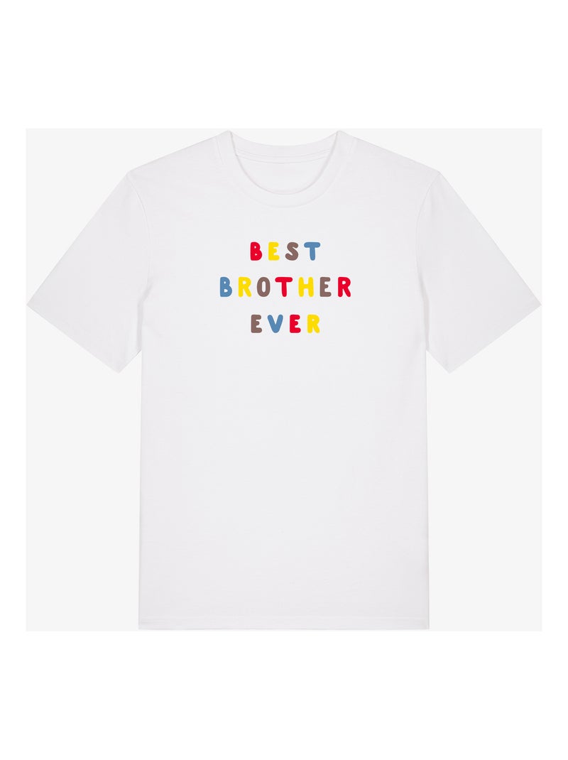 T-shirt Homme - BEST BROTHER EVER COLORÉ WAF Blanc - Kiabi