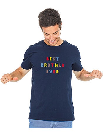 T-shirt homme - best brother ever coloré waf