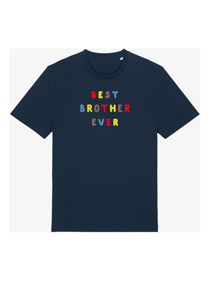 T-shirt Homme - BEST BROTHER EVER COLORÉ WAF Bleu marine - Kiabi