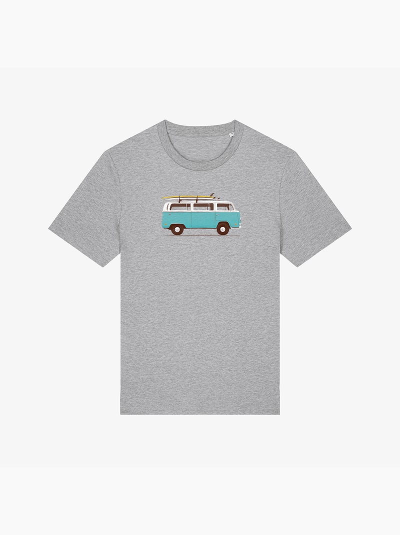T-shirt Homme - BLUE VAN Gris chiné - Kiabi