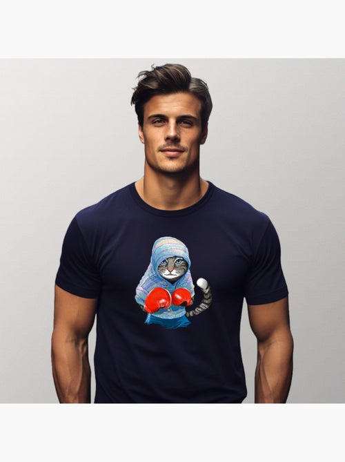 T-shirt Homme - BOXING CAT GREY - Kiabi