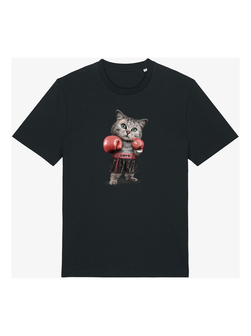 T-shirt Homme - BOXING CAT Noir - Kiabi