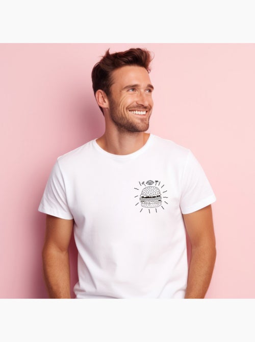 T-shirt Homme - BURGER PUNK CŒUR - Kiabi