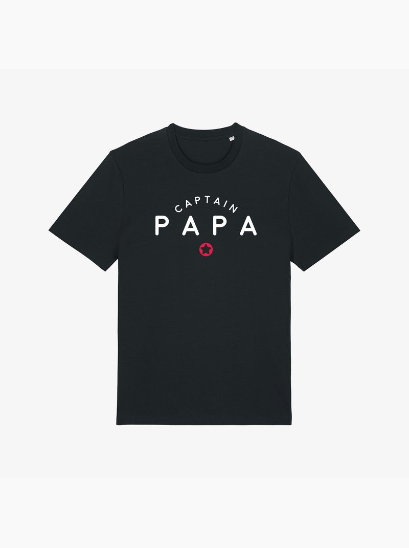 T-shirt Homme - CAPTAIN PAPA Noir - Kiabi