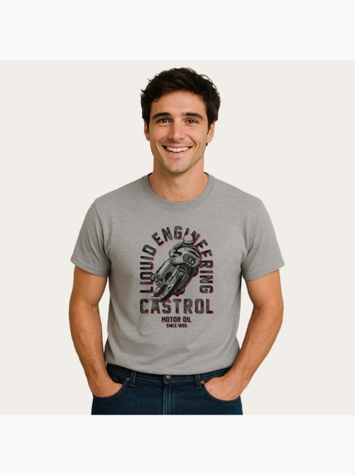 T-shirt Homme - CASTROL RETRO MOTORBIKE - Kiabi T-shirt Homme - CASTROL RETRO MOTORBIKE - Kiabi