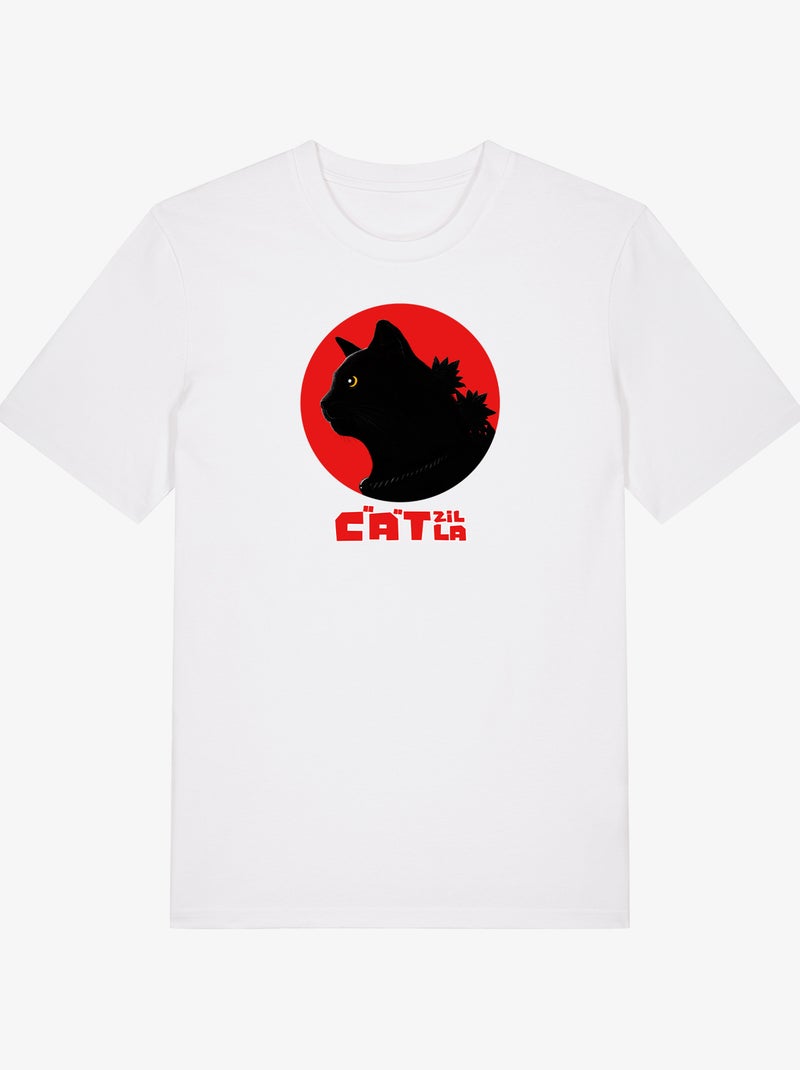 T-shirt Homme - CATZILLA Blanc - Kiabi