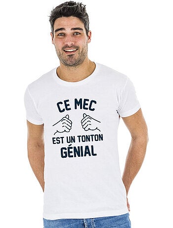 T-shirt Homme - CE MEC EST UN TONTON GÉNIAL
